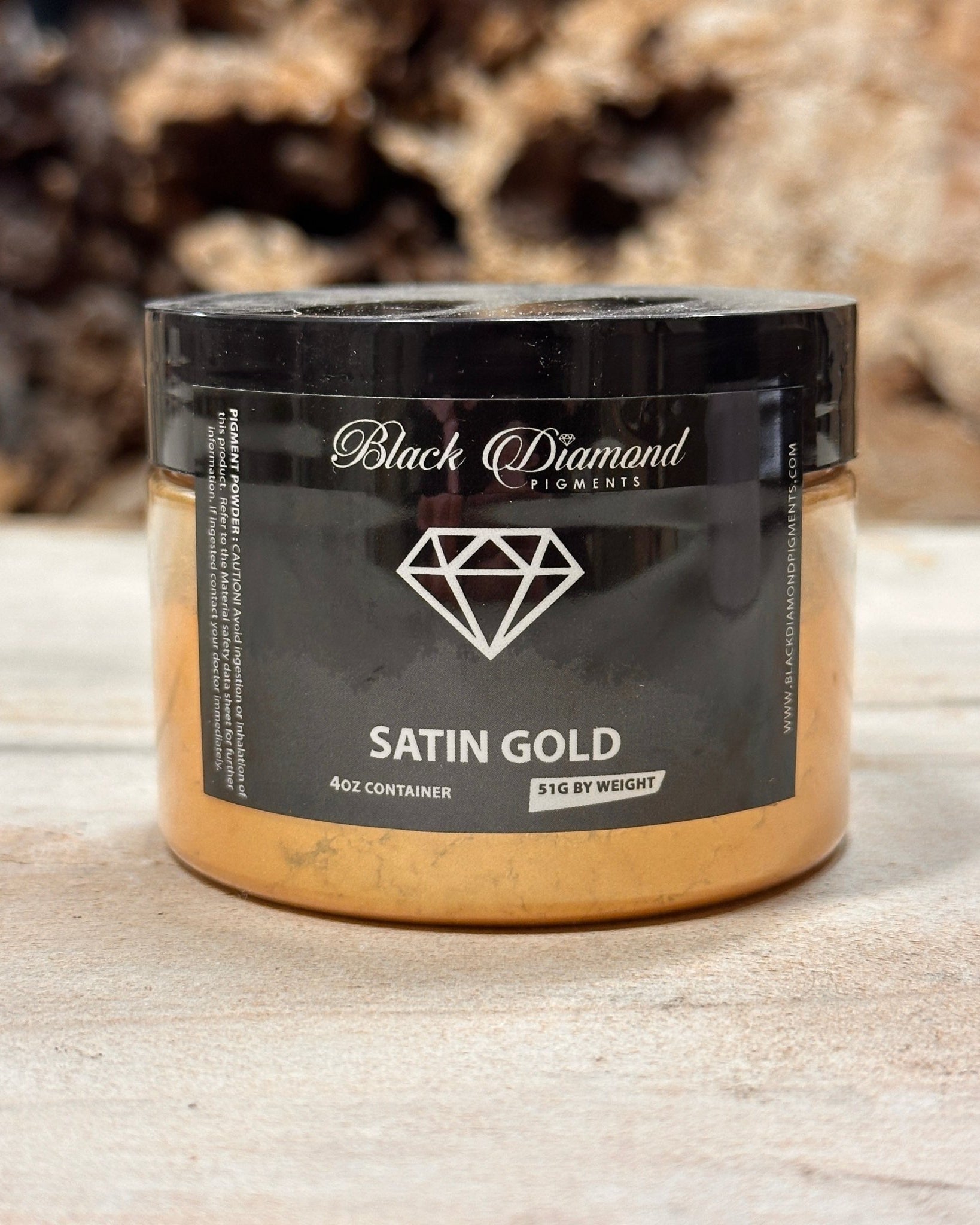 Black Diamond Pigments - Satin Gold - 51g | Mica Pigment | Black Diamond Pigments
