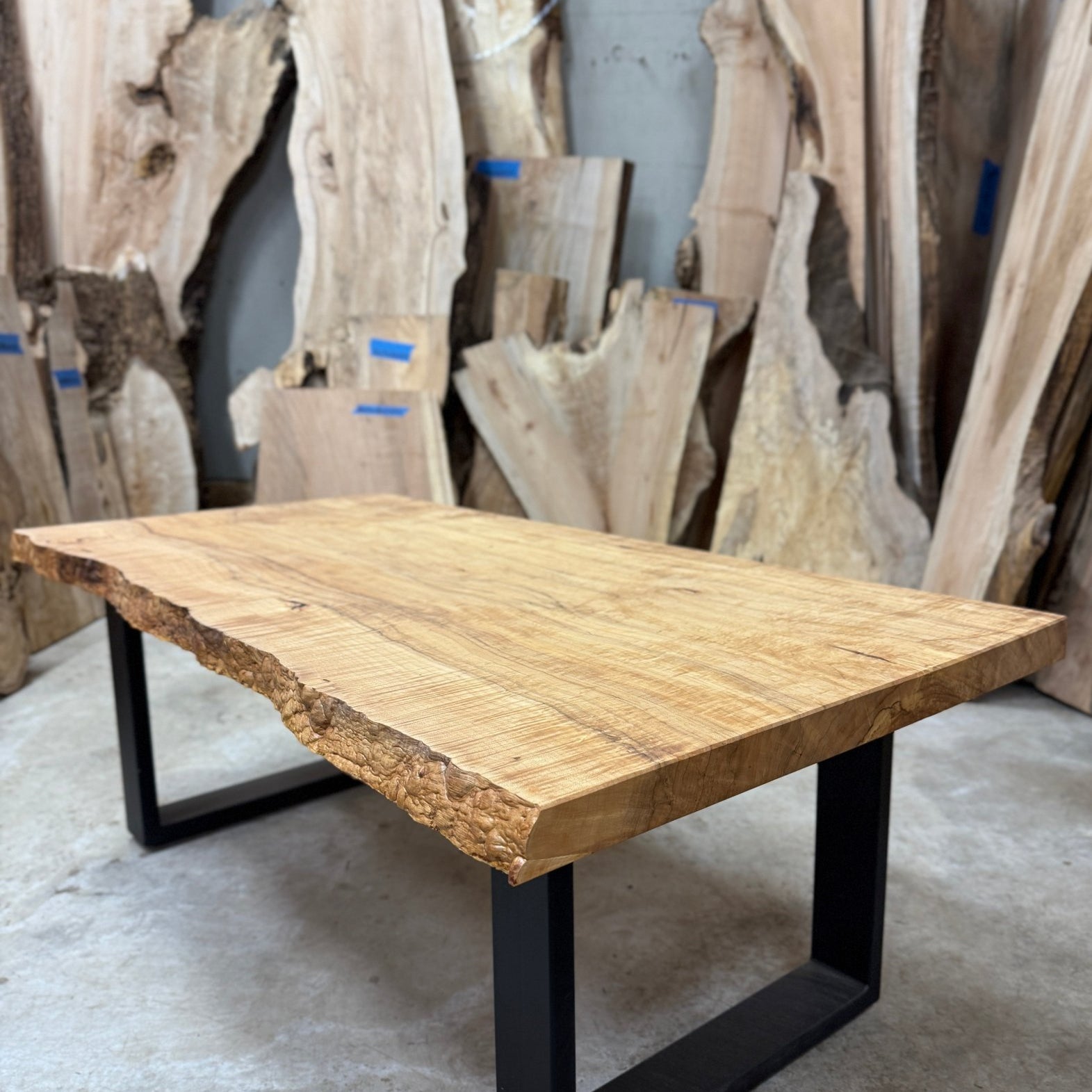 Live Edge Norway Maple Coffee Table | Coffee Table | Hamilton Lee Designs |