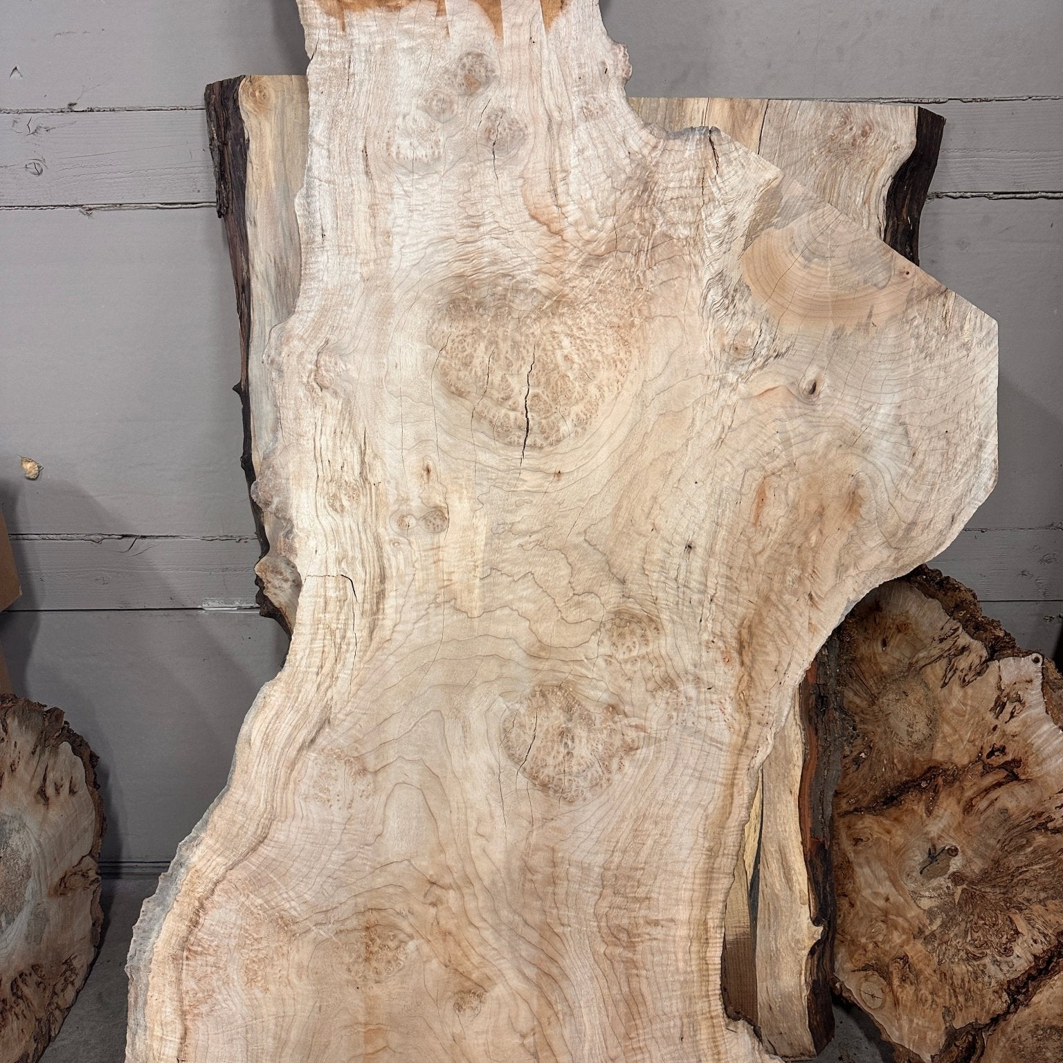 LiveEdge Big Leaf Maple | Black Locust | Double Diamond
