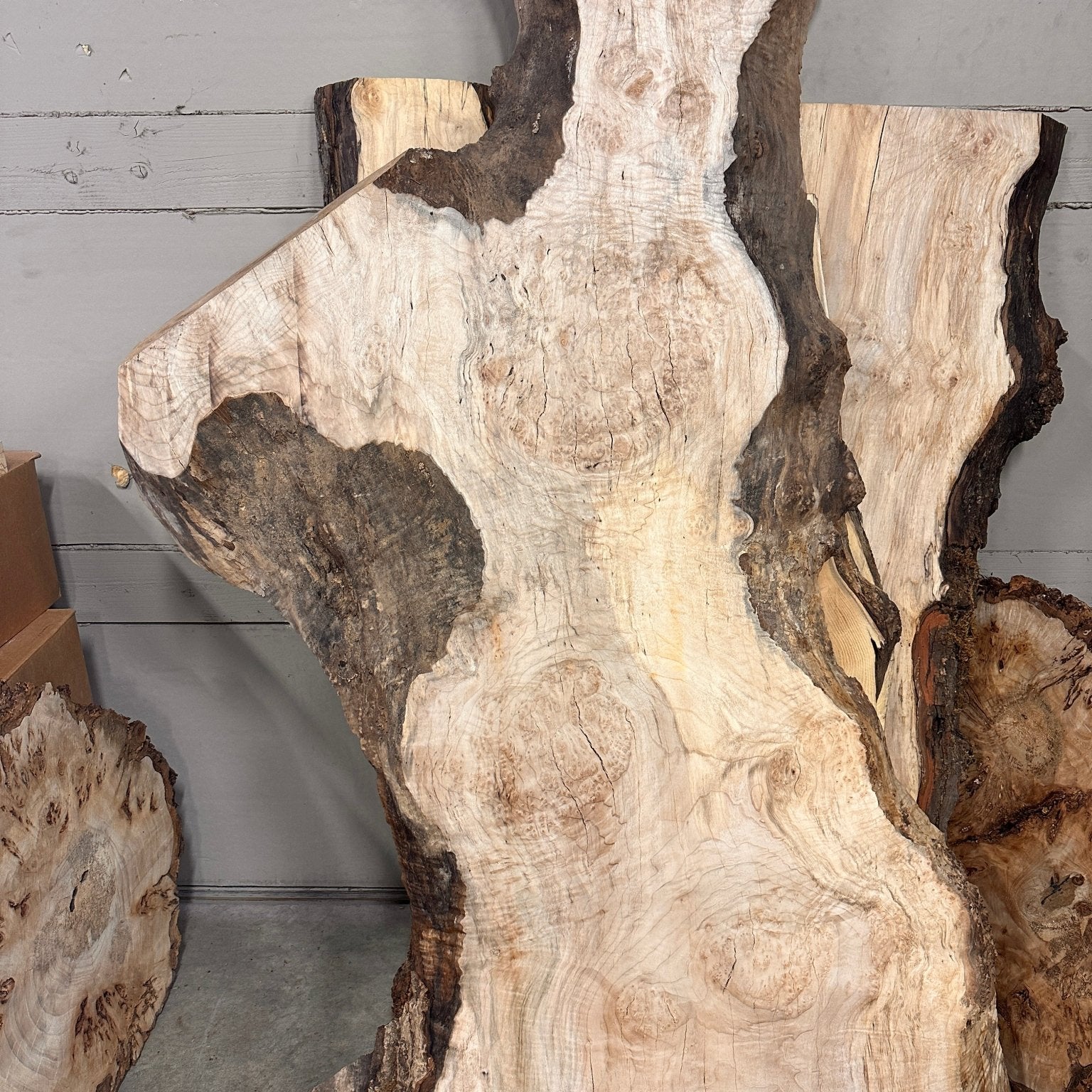 LiveEdge Big Leaf Maple | Black Locust | Double Diamond