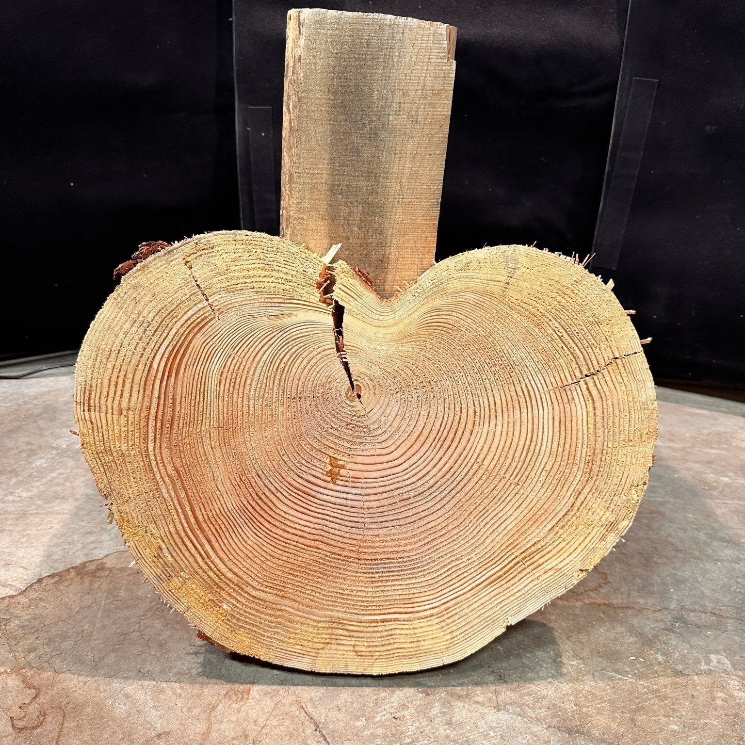 LiveEdge Douglas Fir Heart Shaped Cookie | Douglas Fir | Double Diamond