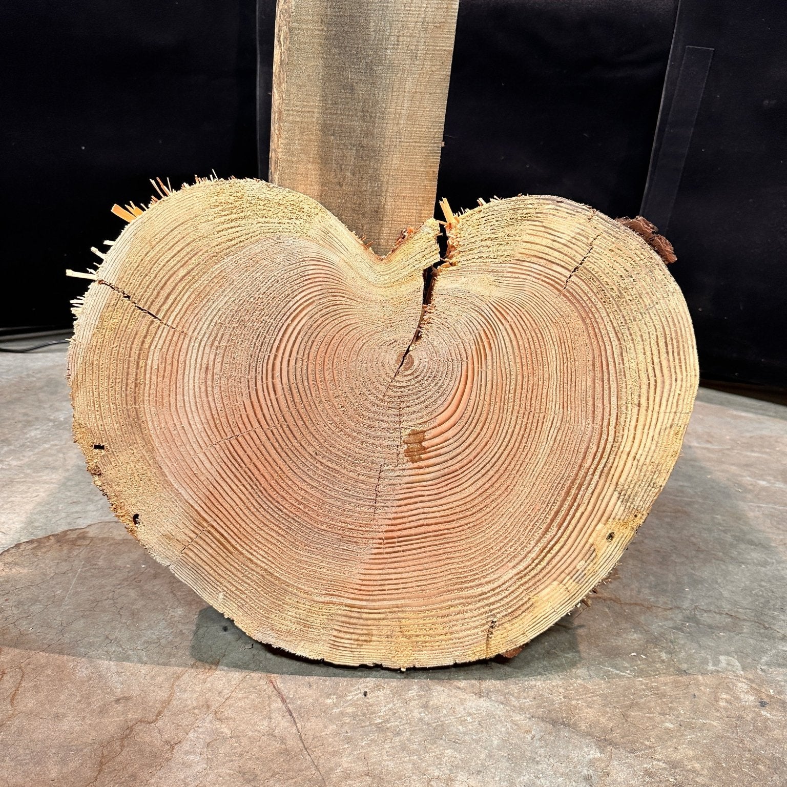 LiveEdge Douglas Fir Heart Shaped Cookie | Douglas Fir | Double Diamond