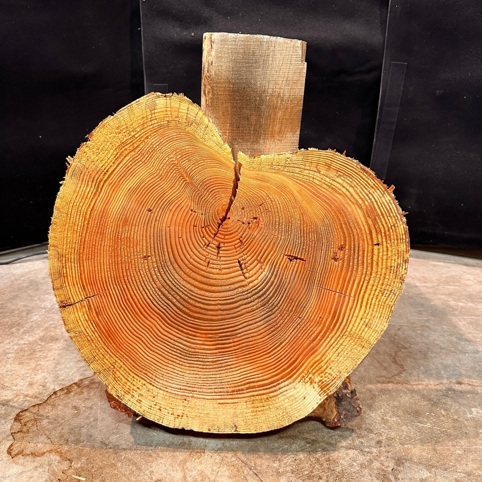 LiveEdge Douglas Fir Heart Shaped Cookie | Douglas Fir | Double Diamond