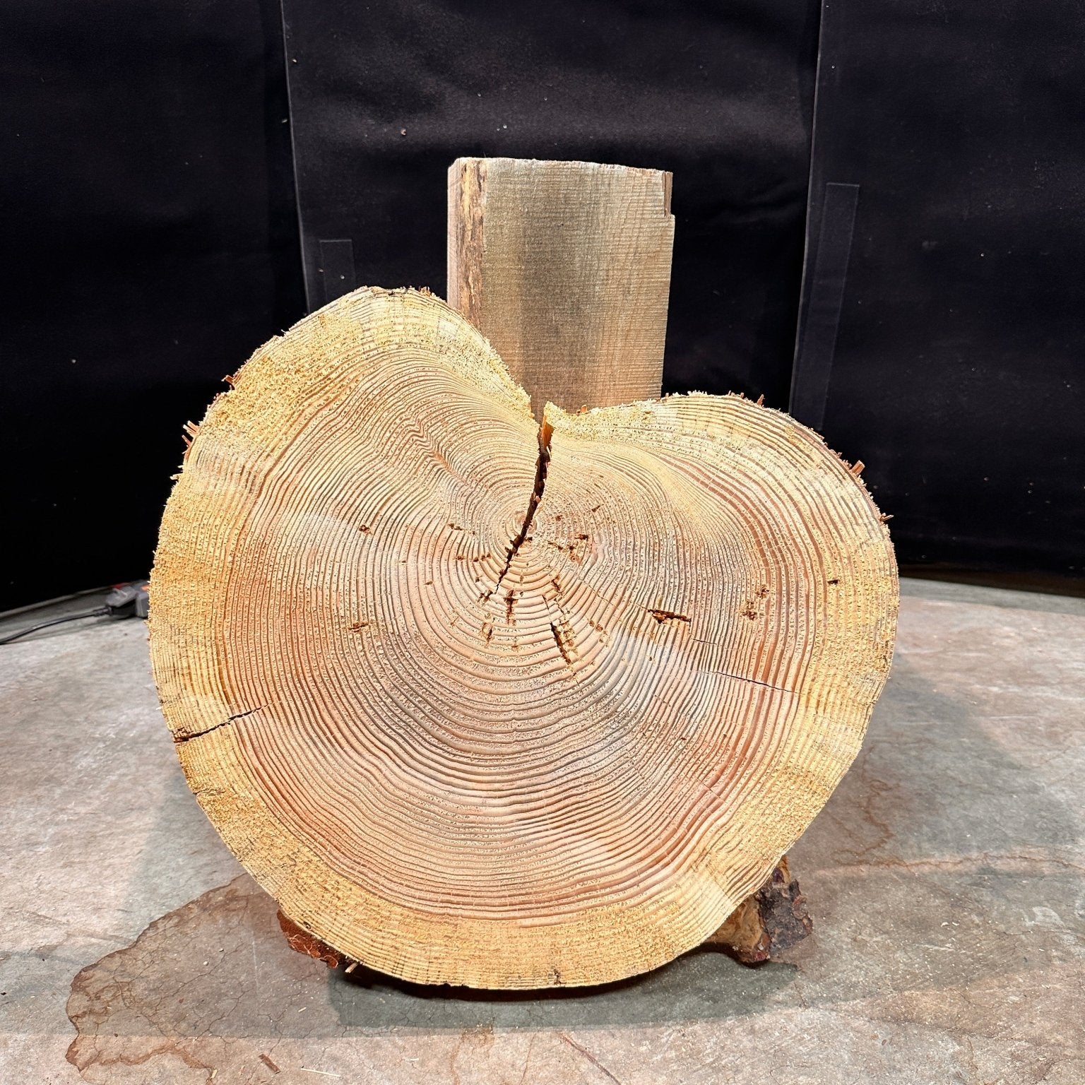 LiveEdge Douglas Fir Heart Shaped Cookie | Douglas Fir | Double Diamond