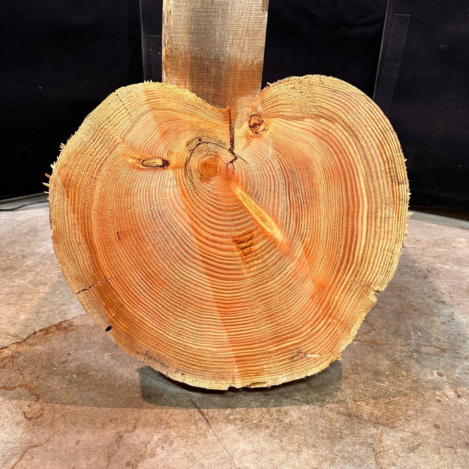 LiveEdge Douglas Fir Heart Shaped Cookie | Douglas Fir | Double Diamond