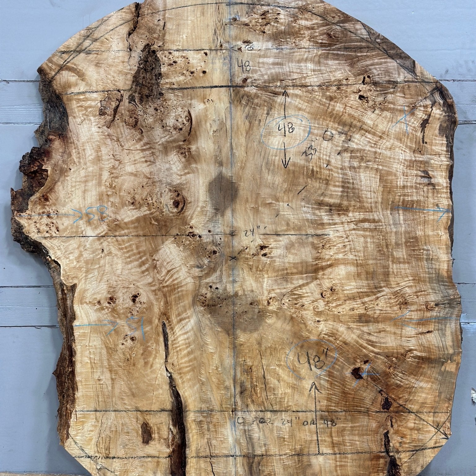 LiveEdge Mappa Burl | Mappa Burl | Double Diamond | BGDDMB678