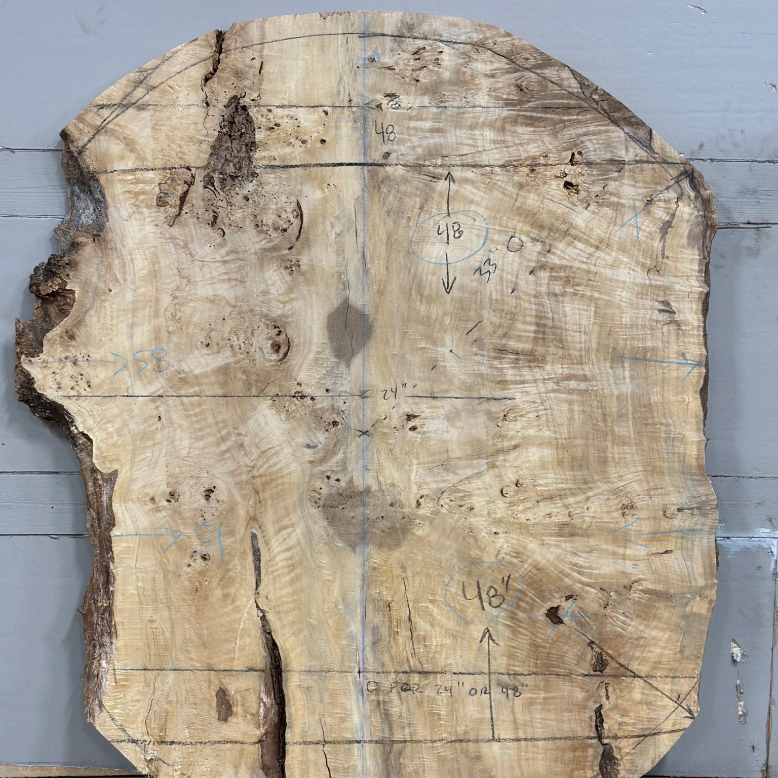 LiveEdge Mappa Burl | Mappa Burl | Double Diamond | BGDDMB678