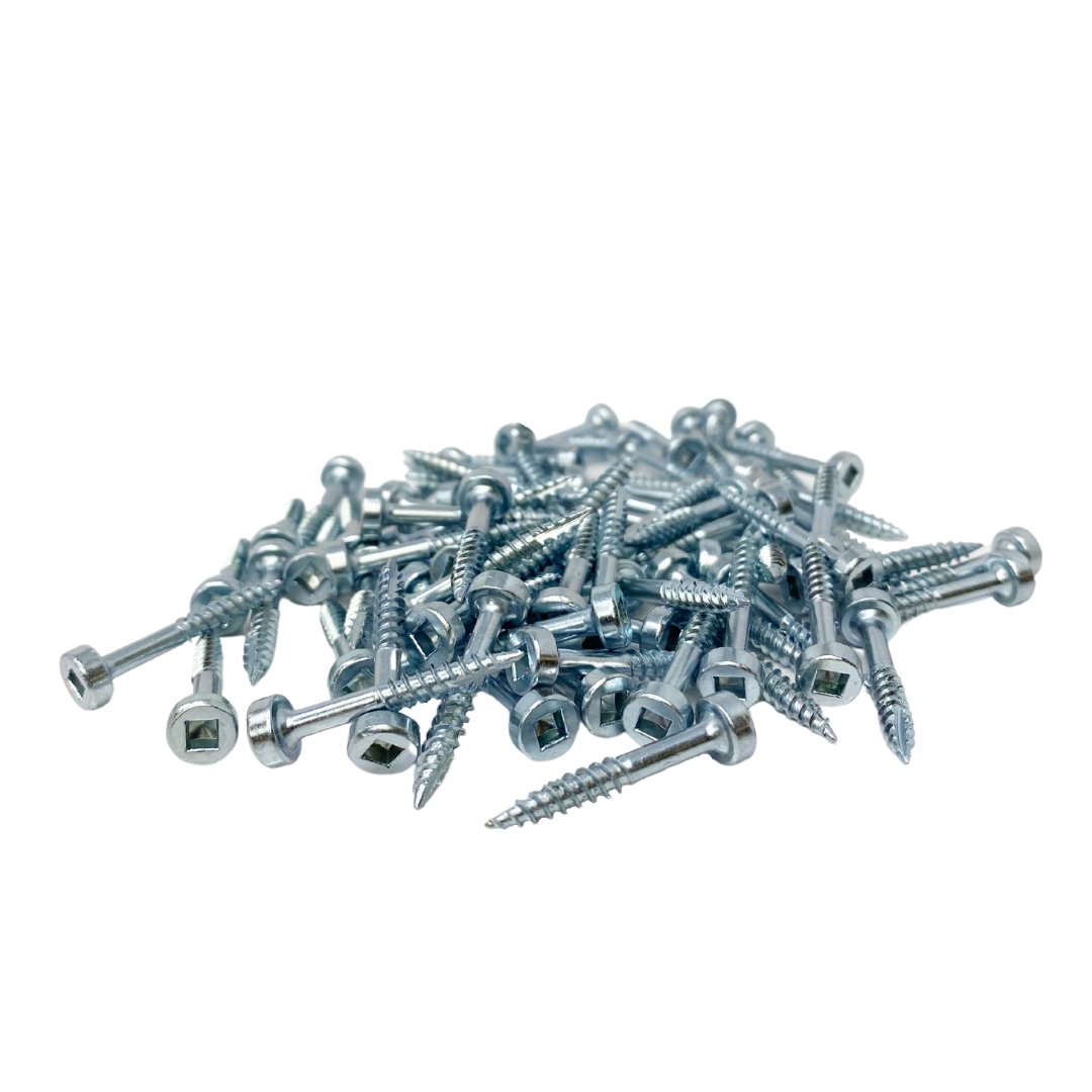 1'' Fine Thread #6 Zinc Pocket Hole Screws - 200 Screws | Woodworking | Hamilton Lee Supply