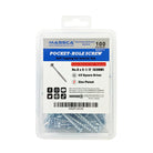 2-1/2'' Coarse Thread #8 Zinc Pocket Hole Screws - 100 Screws | Woodworking | Hamilton Lee Supply