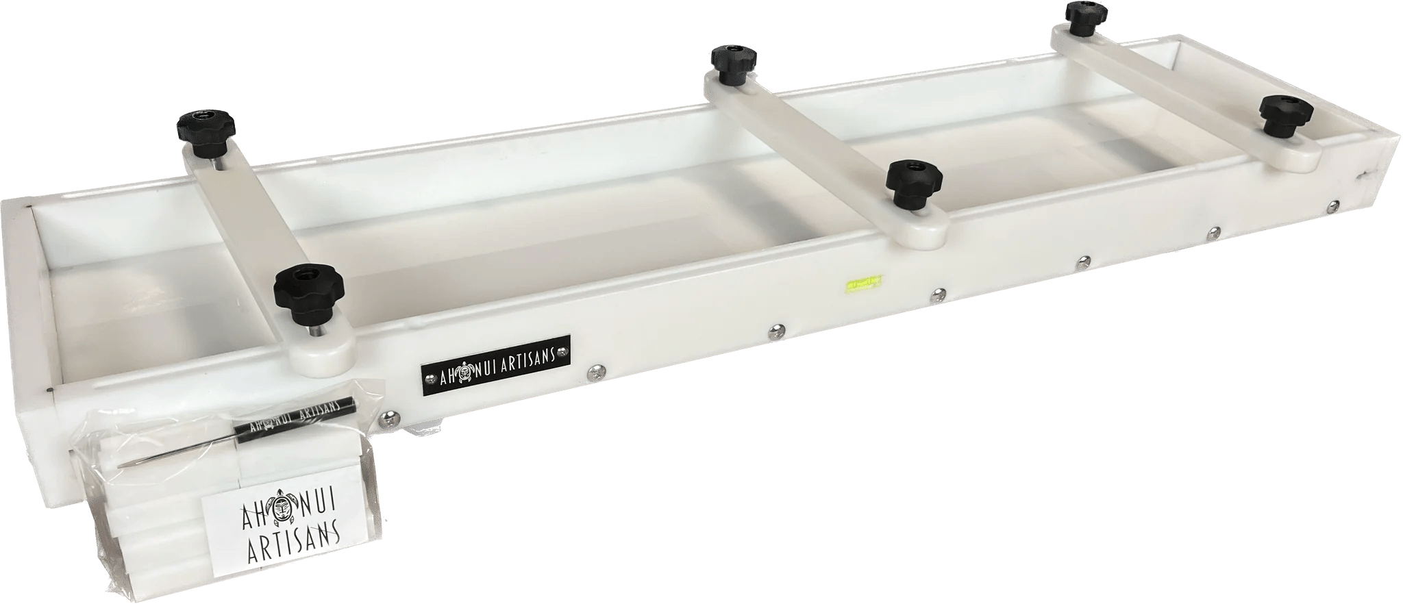 Ahonui Artisans HDPE Reusable Epoxy Resin Form 42” x 9” x 2" - Bath Caddy / Long Board mold | HDPE Mold | Hamilton Lee Supply