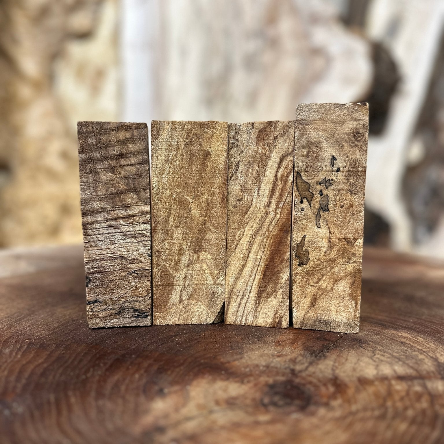 Big Leaf Maple Call Blanks 4 Pack Bundle | Big Leaf Maple | Hamilton Lee Supply