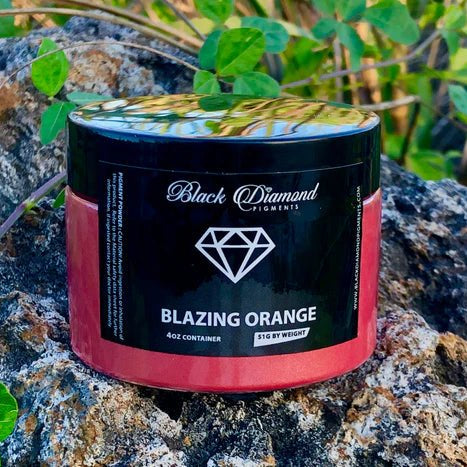 Black Diamond Pigments - Blazing Orange - 51g | Mica Pigment | Hamilton Lee Supply