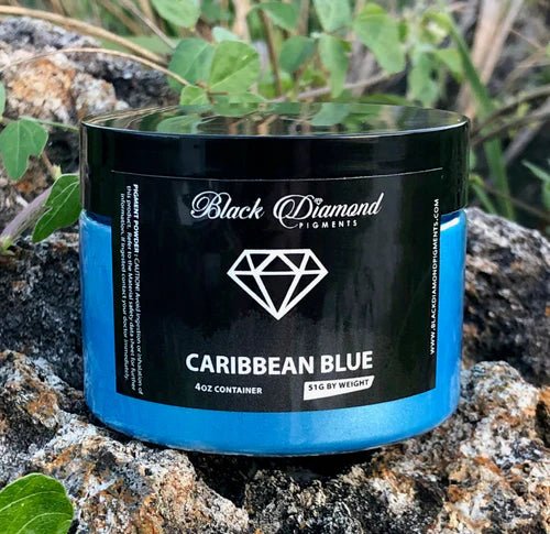 Black Diamond Pigments - Caribbean Blue - 51g | Mica Pigment | Hamilton Lee Supply