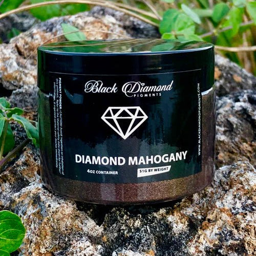 Black Diamond Pigments - Diamond Mahogany - 51g | Mica Pigment | Hamilton Lee Supply