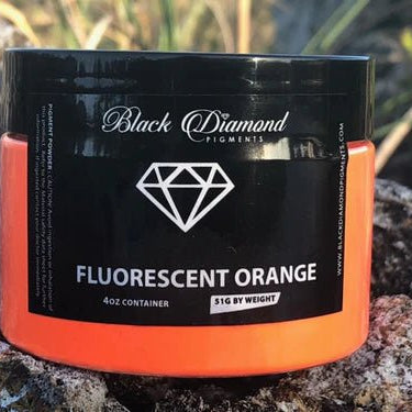 Black Diamond Pigments - Fluorescent Orange - 51g | Mica Pigment | Hamilton Lee Supply