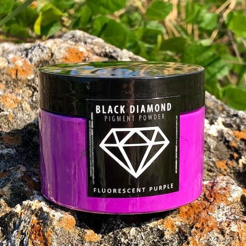 Black Diamond Pigments - Fluorescent Purple - 42g | Mica Pigment | Hamilton Lee Supply