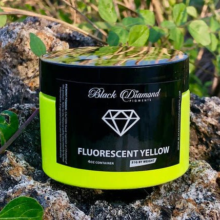 Black Diamond Pigments - Fluorescent Yellow - 51g | Mica Pigment | Hamilton Lee Supply