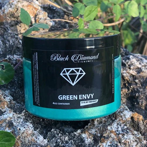 Black Diamond Pigments - Green Envy - 51g | Mica Pigment | Hamilton Lee Supply