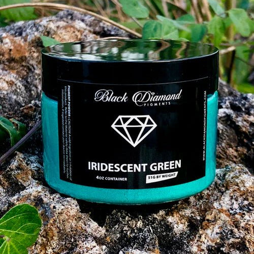 Black Diamond Pigments - Iridescent Green - 51g | Mica Pigment | Hamilton Lee Supply