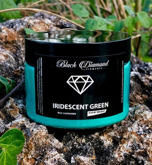Black Diamond Pigments - Iridescent Green - 51g | Mica Pigment | Hamilton Lee Supply