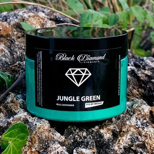 Black Diamond Pigments - Jungle Green - 51g | Mica Pigment | Hamilton Lee Supply