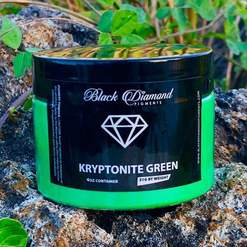Black Diamond Pigments - Kryptonite Green - 51g | Mica Pigment | Hamilton Lee Supply
