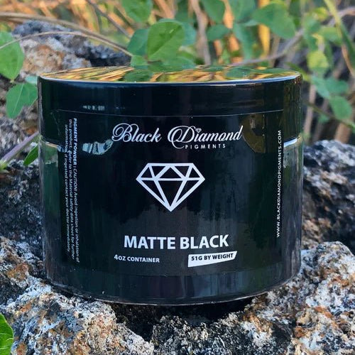 Black Diamond Pigments - Matte Black - 51g | Mica Pigment | Hamilton Lee Supply