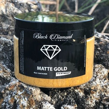 Black Diamond Pigments - Matte Gold - 51g | Mica Pigment | Hamilton Lee Supply