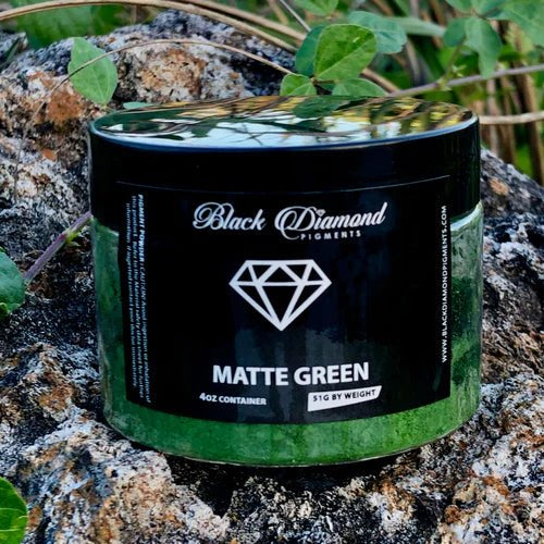 Black Diamond Pigments - Matte Green - 51g | Mica Pigment | Hamilton Lee Supply
