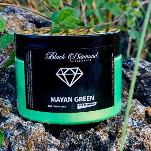 Black Diamond Pigments - Mayan Green - 51g | Mica Pigment | Hamilton Lee Supply