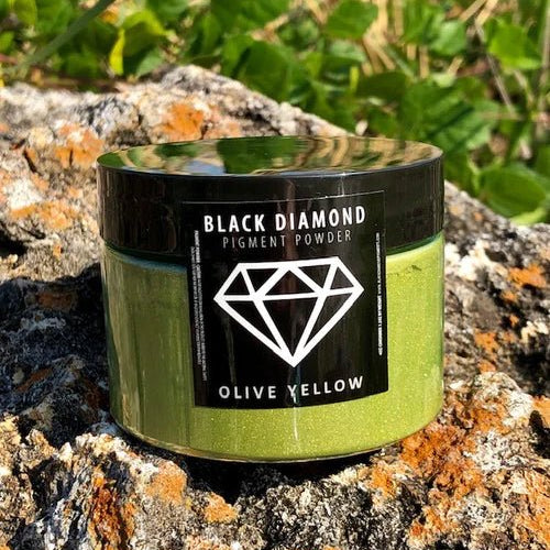 Black Diamond Pigments - Olive Yellow - 51g | Mica Pigment | Hamilton Lee Supply