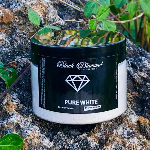 Black Diamond Pigments - Pure White - 51g | Mica Pigment | Hamilton Lee Supply