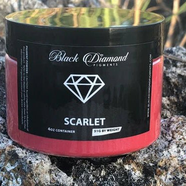 Black Diamond Pigments - Scarlet - 51g | Mica Pigment | Hamilton Lee Supply