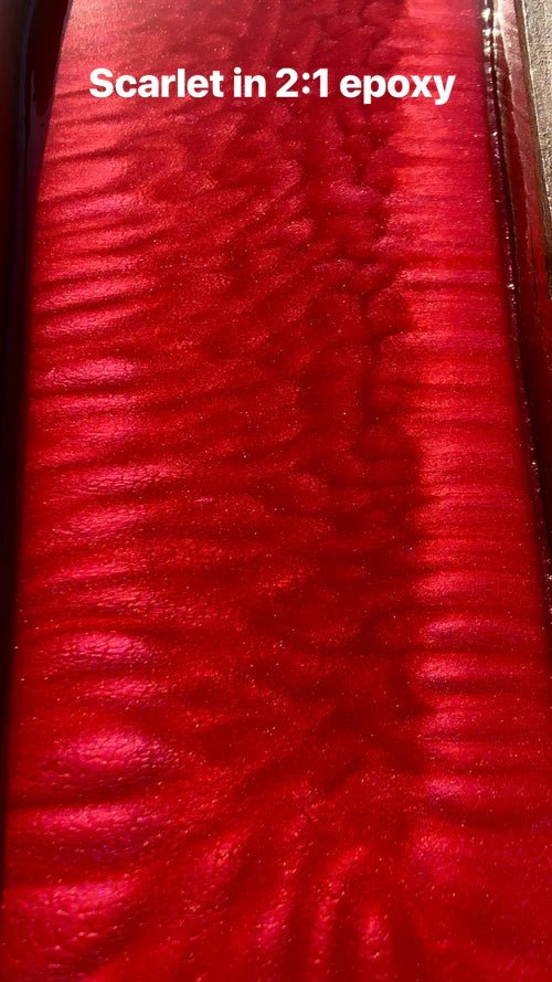 Black Diamond Pigments - Scarlet - 51g | Mica Pigment | Hamilton Lee Supply
