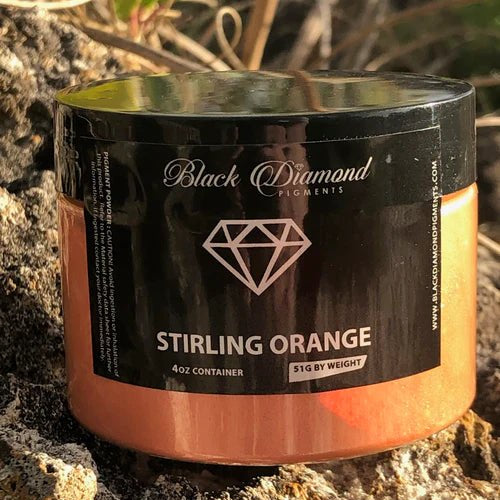 Black Diamond Pigments - Stirling Orange - 51g | Mica Pigment | Hamilton Lee Supply