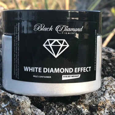 Black Diamond Pigments - White Diamond Effect - 51g | Mica Pigment | Hamilton Lee Supply