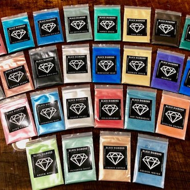 Black Diamonds Pigment Boxes | Mica Pigment | Hamilton Lee Supply