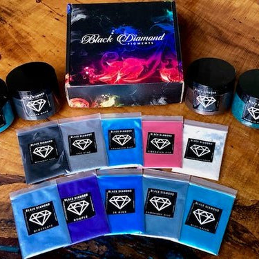 Black Diamonds Pigment Boxes | Mica Pigment | Hamilton Lee Supply