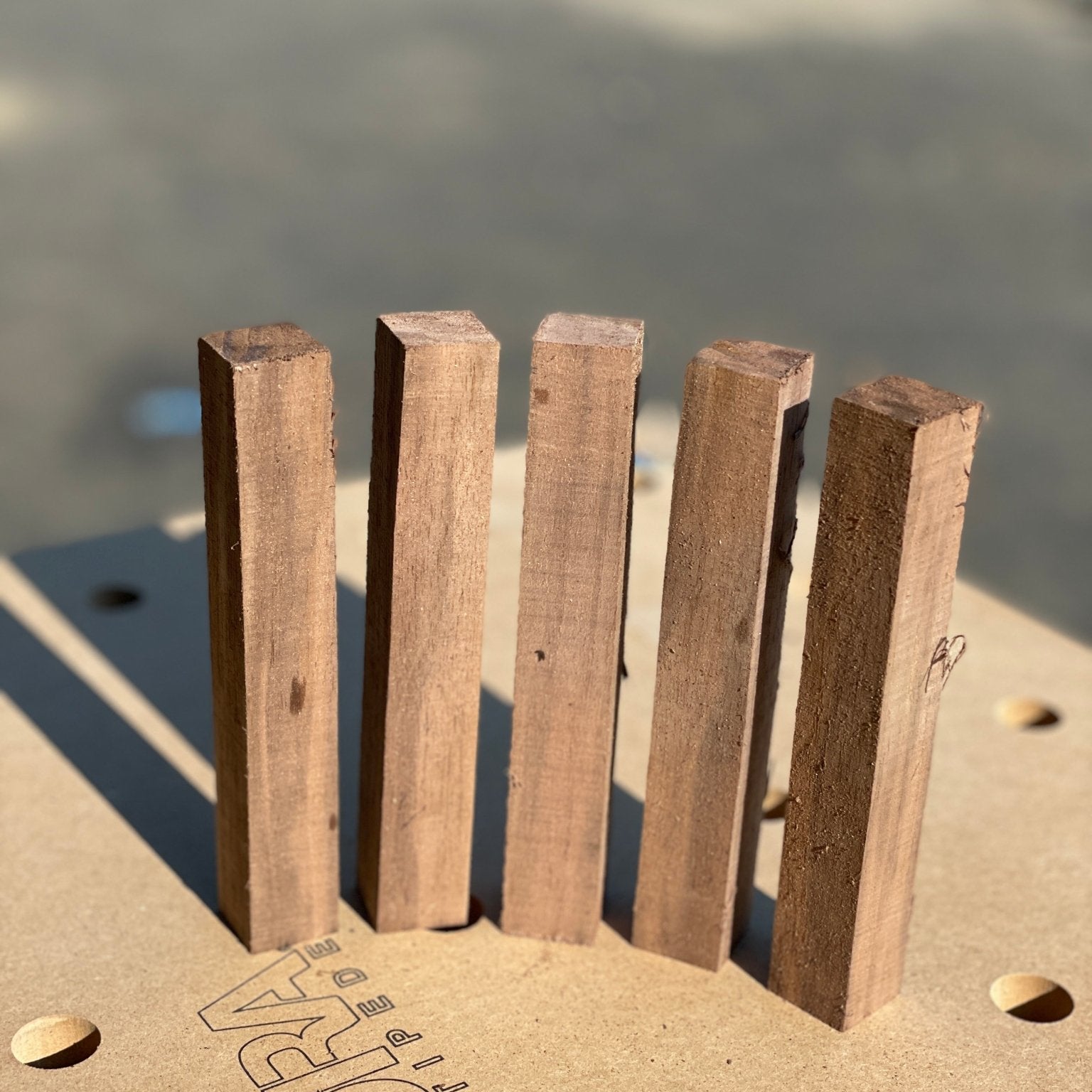 Black Walnut Pen Blank Set (5) | Turning Stock | Hamilton Lee Supply