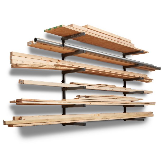 BORA - Wood Rack 6-Tier (Black/Gray) | Tool | Hamilton Lee Supply