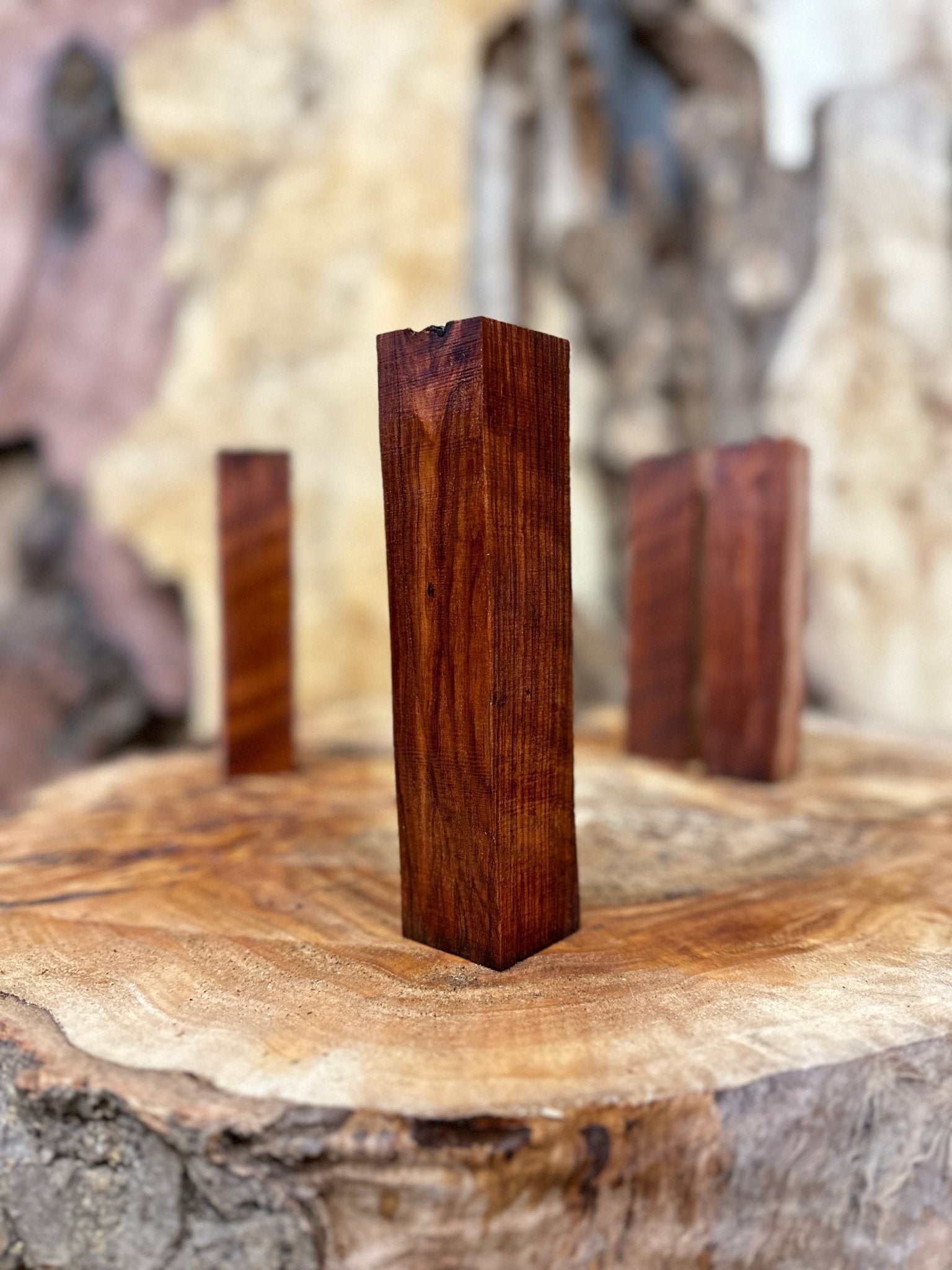 Redwood Burl Call Blanks 4 Pack Bundle | Redwood Burl | Hamilton Lee Supply