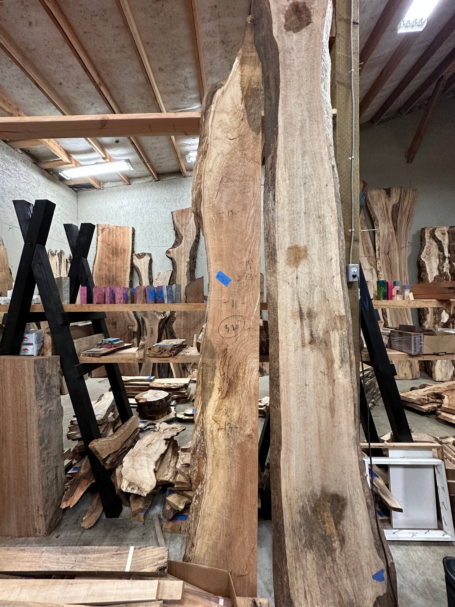 LiveEdge Big Leaf Maple Mantle | Big Leaf Maple | Hamilton Lee Supply