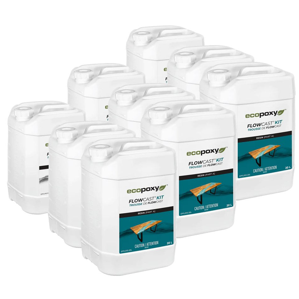 EcoPoxy 180L (47.6gal) FlowCast® Deep Pour 2:1 Wholesale Bundle | Epoxy | Hamilton Lee Supply