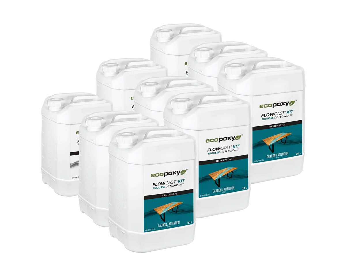 EcoPoxy 180L (47.6gal) FlowCast® Deep Pour 2:1 Wholesale Bundle | Epoxy | Hamilton Lee Supply