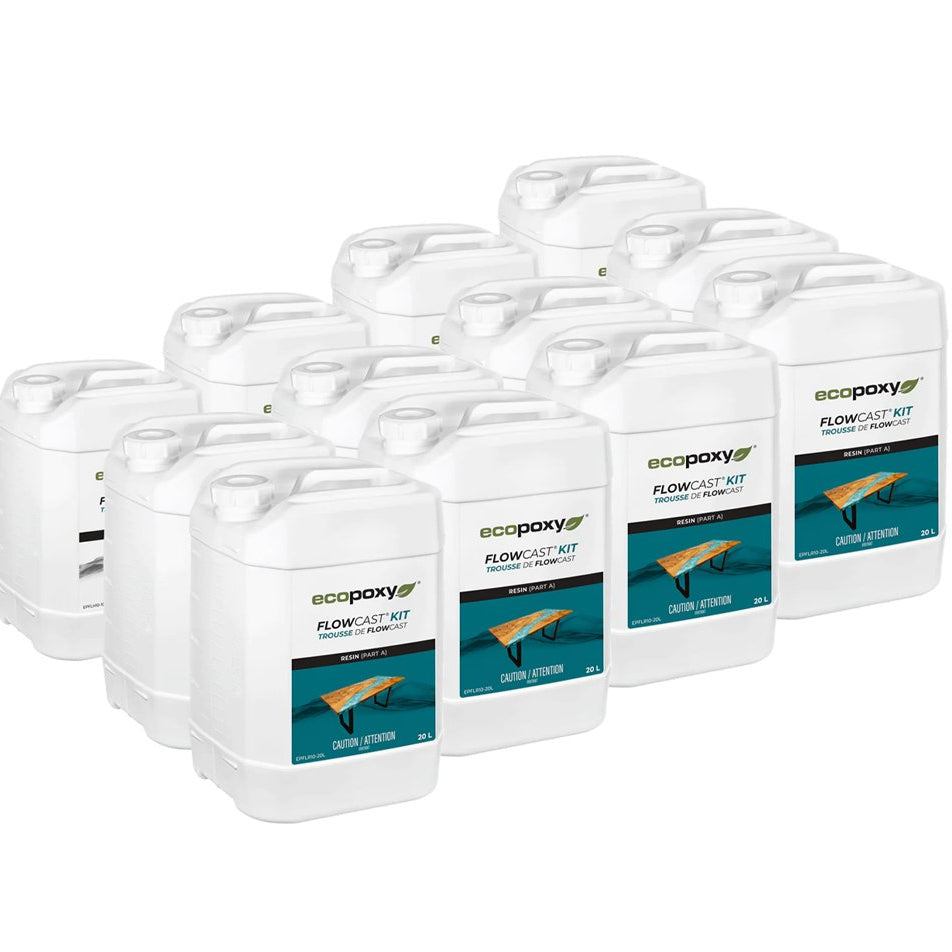 EcoPoxy 240L (63.4gal) FlowCast® Deep Pour 2:1 Wholesale Bundle | Epoxy | Hamilton Lee Supply