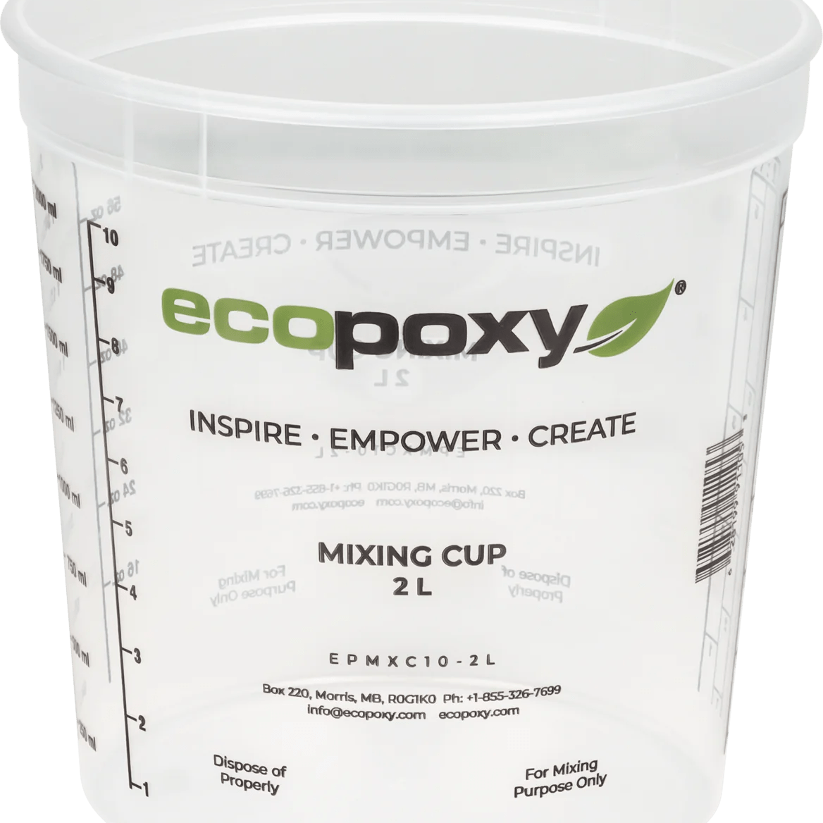 EcoPoxy Graduated Epoxy Mixing Cups | Epoxy Mixing Cup | Hamilton Lee Supply
