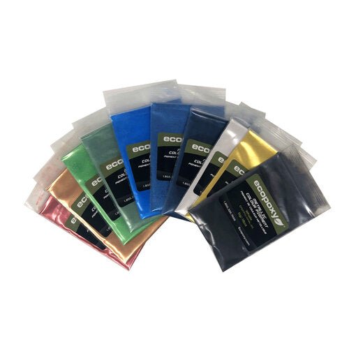 EcoPoxy Metallic Color Pigment 10x 5G Sample Sets | Mica Pigment | Hamilton Lee Supply