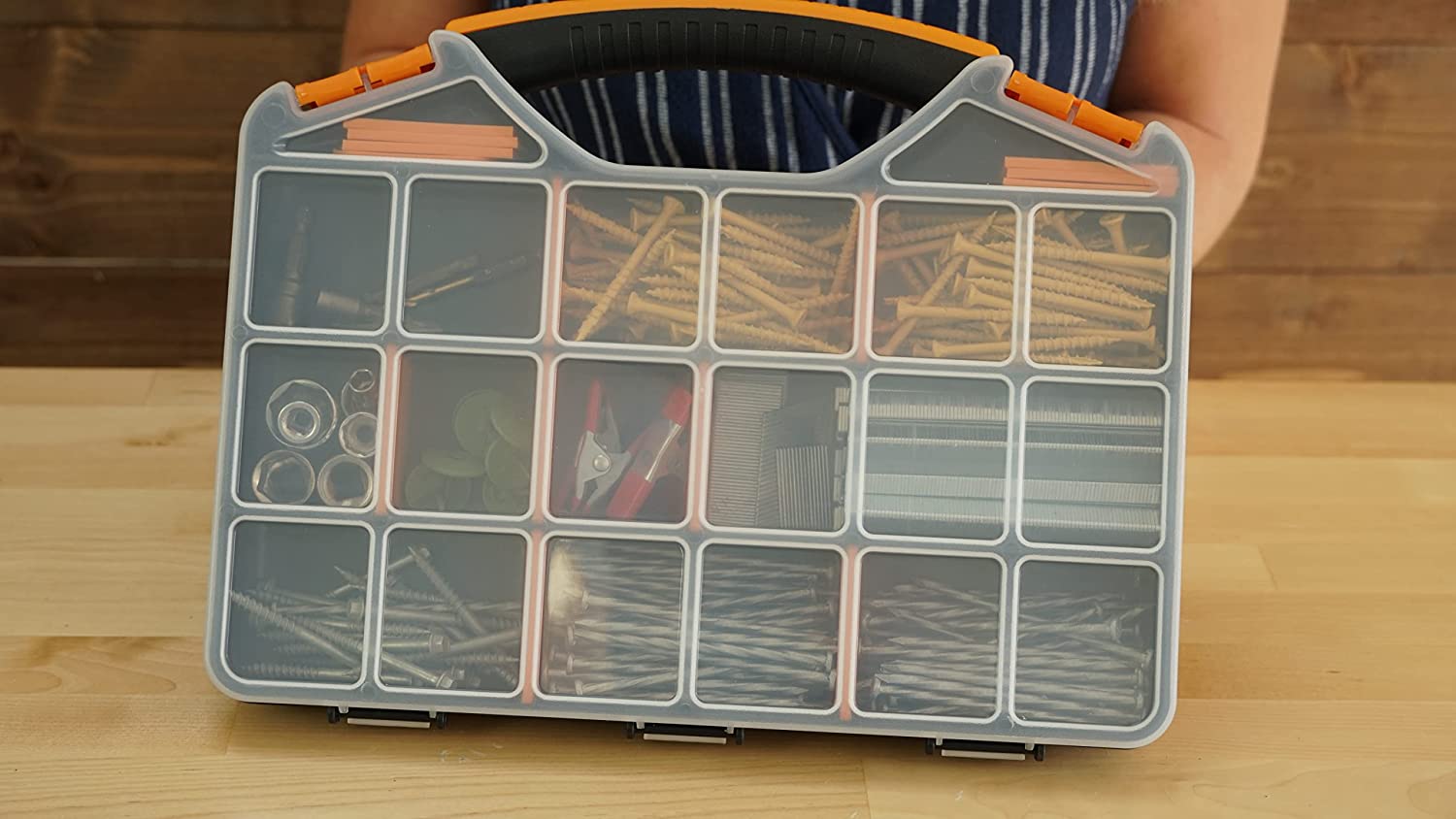 Hardware Box Storage | 18 Compartments | Woodworking | Hamilton Lee Supply