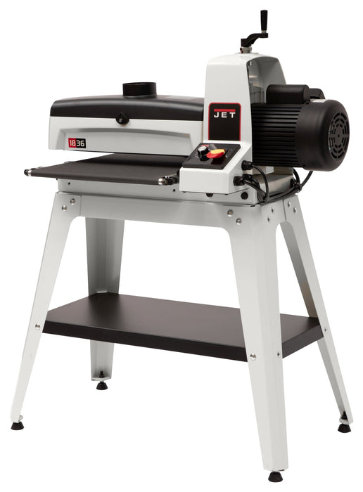 JET - JET JWDS-1836 Drum Sander, 1.75HP 1PH 115V, Open Stand - Hamilton Lee Supply