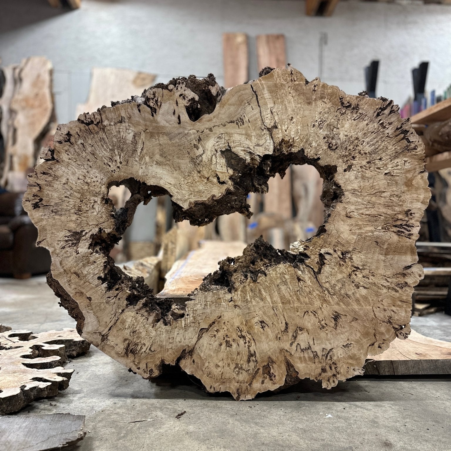 LiveEdge Mappa Burl Cookie | Mappa Burl | Hamilton Lee Supply